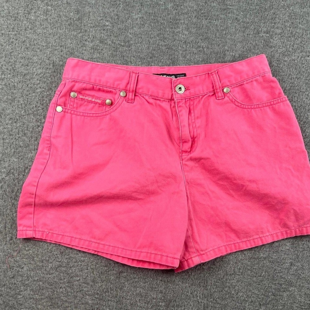 DKNY Jeans Hot Pink Denim Shorts Womens Size 2 Y2K Barbiecore Aesthetic